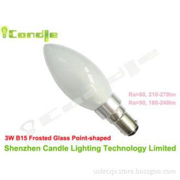 2200 - 6500K 3w B15 Led Candle Bulb Frosted Cover Ac100v 11